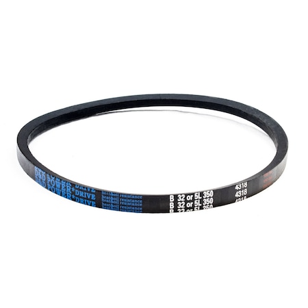 D&D B32/5L350 Classical V-Belt, 35 in Outside Length, 21/32 in Top Width, 1 Ribs B32/5L350